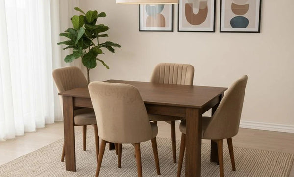 ترابيزة سفرة 120سم + 4 كراسى